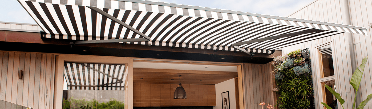 Outdoor blinds and awnings